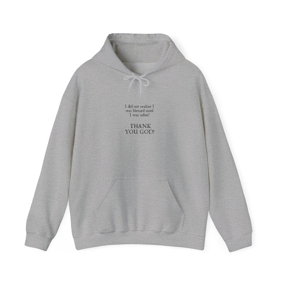 Thank You God Hoodie — Minimal Faith Graphic Pullover