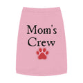Mom's Crew Pet Tank Top – Pink Paw Print Dog Clothes