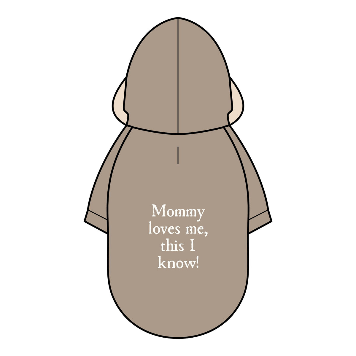 Pet Parka Jacket — "Mommy loves me, this I know!" Insulated Dog Hoodie