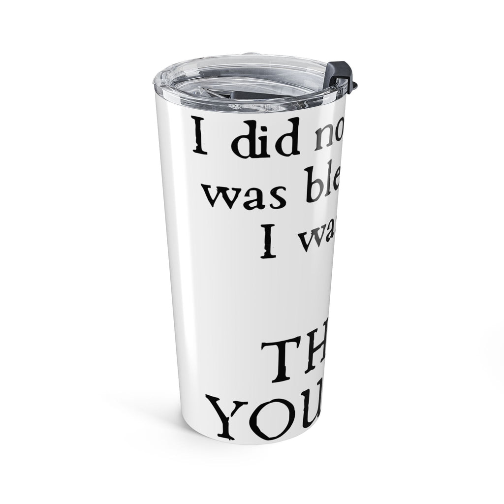 20oz Inspirational Tumbler — "Thank You God" Recovery Faith Travel Mug