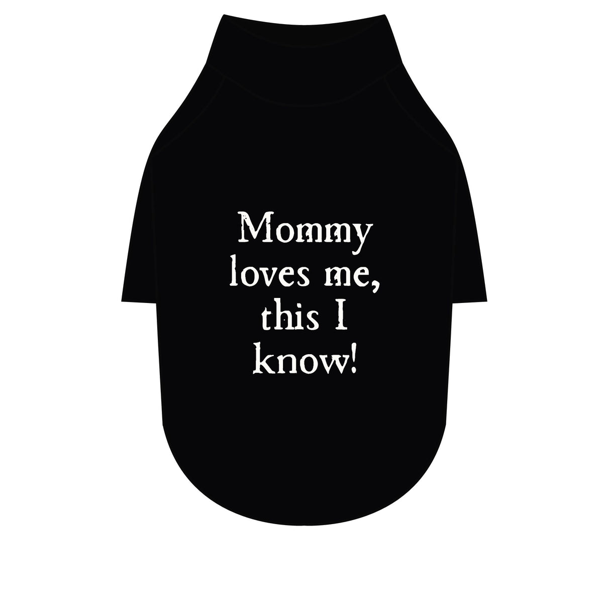 Mommy Loves Me Pet Raglan T-Shirt — Black Dog Tee for Mothers & Pets