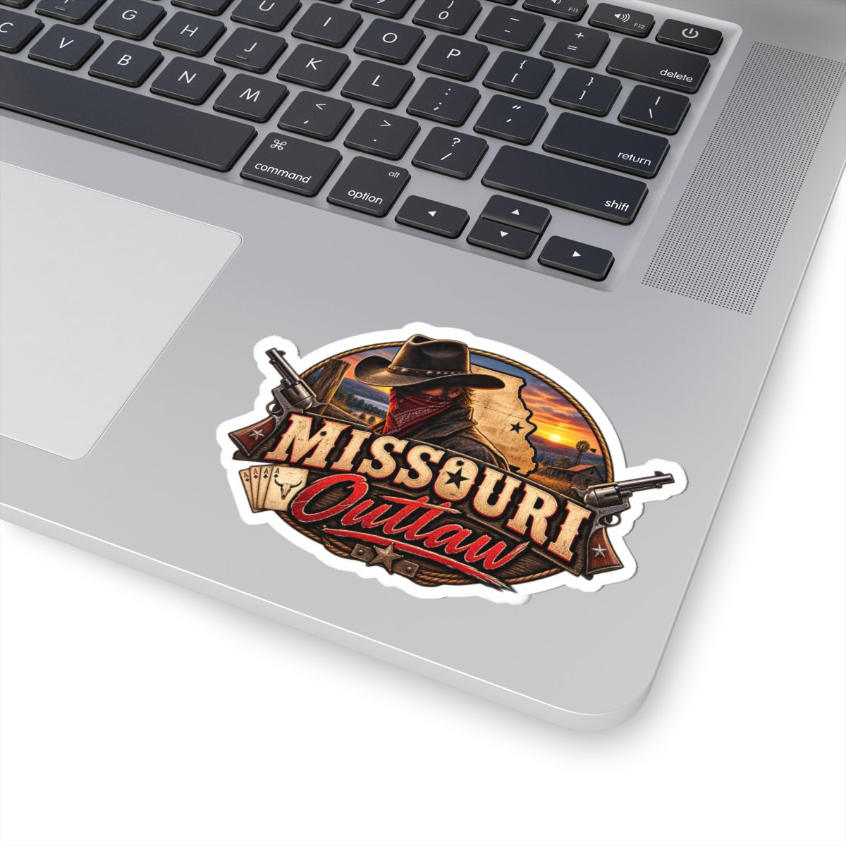 Missouri Outlaw Kiss-Cut Sticker – Western Cowboy Logo