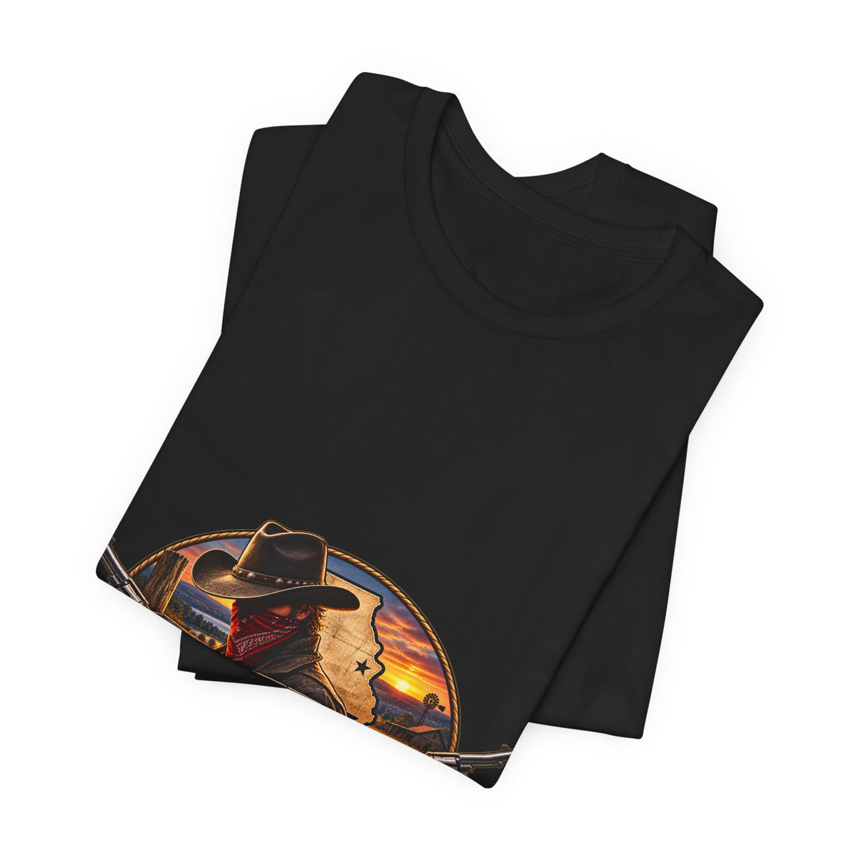 Missouri Outlaw Graphic Tee – Vintage Western Cowboy T‑Shirt