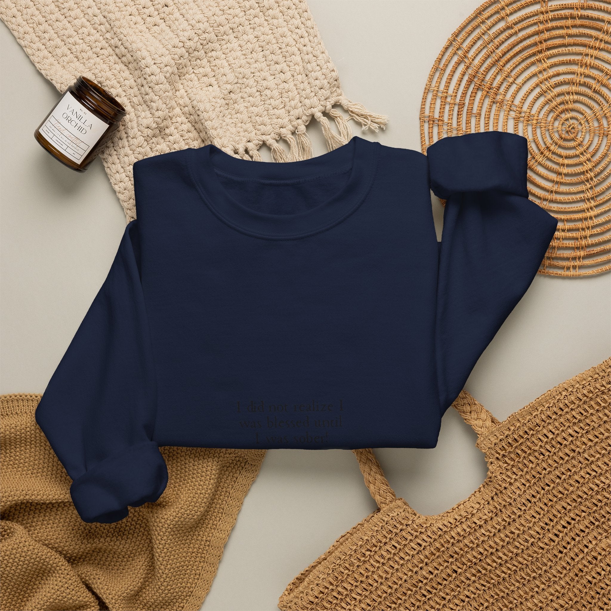 Thank You God Crewneck Sweatshirt — Minimal Faith-Inspired Christian Sweatshirt