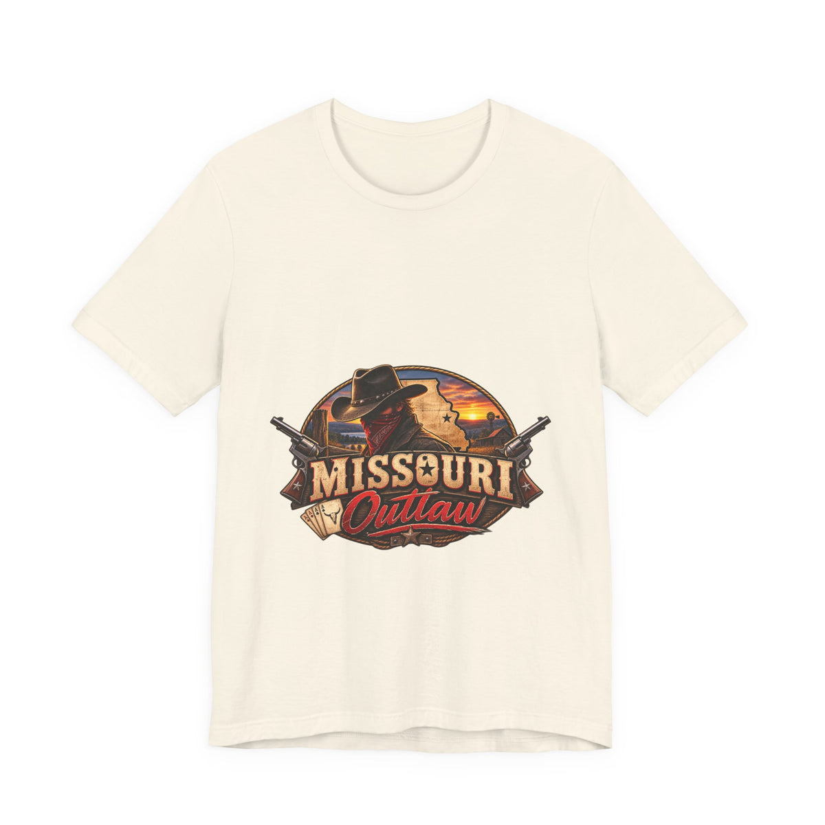 Missouri Outlaw Graphic Tee – Vintage Western Cowboy T‑Shirt