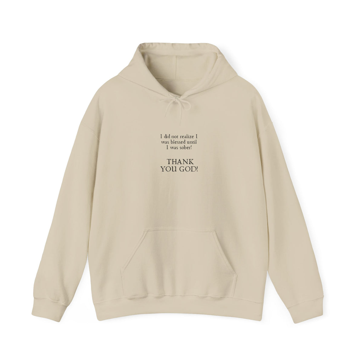 Thank You God Hoodie — Minimal Faith Graphic Pullover