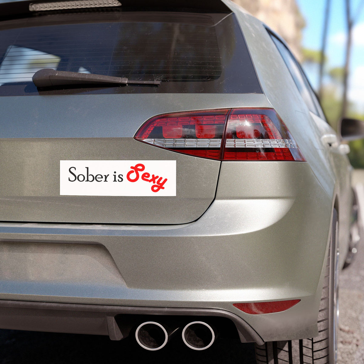 Sober Is Sexy Car Magnet - Recovery Pride Bumper Sticker