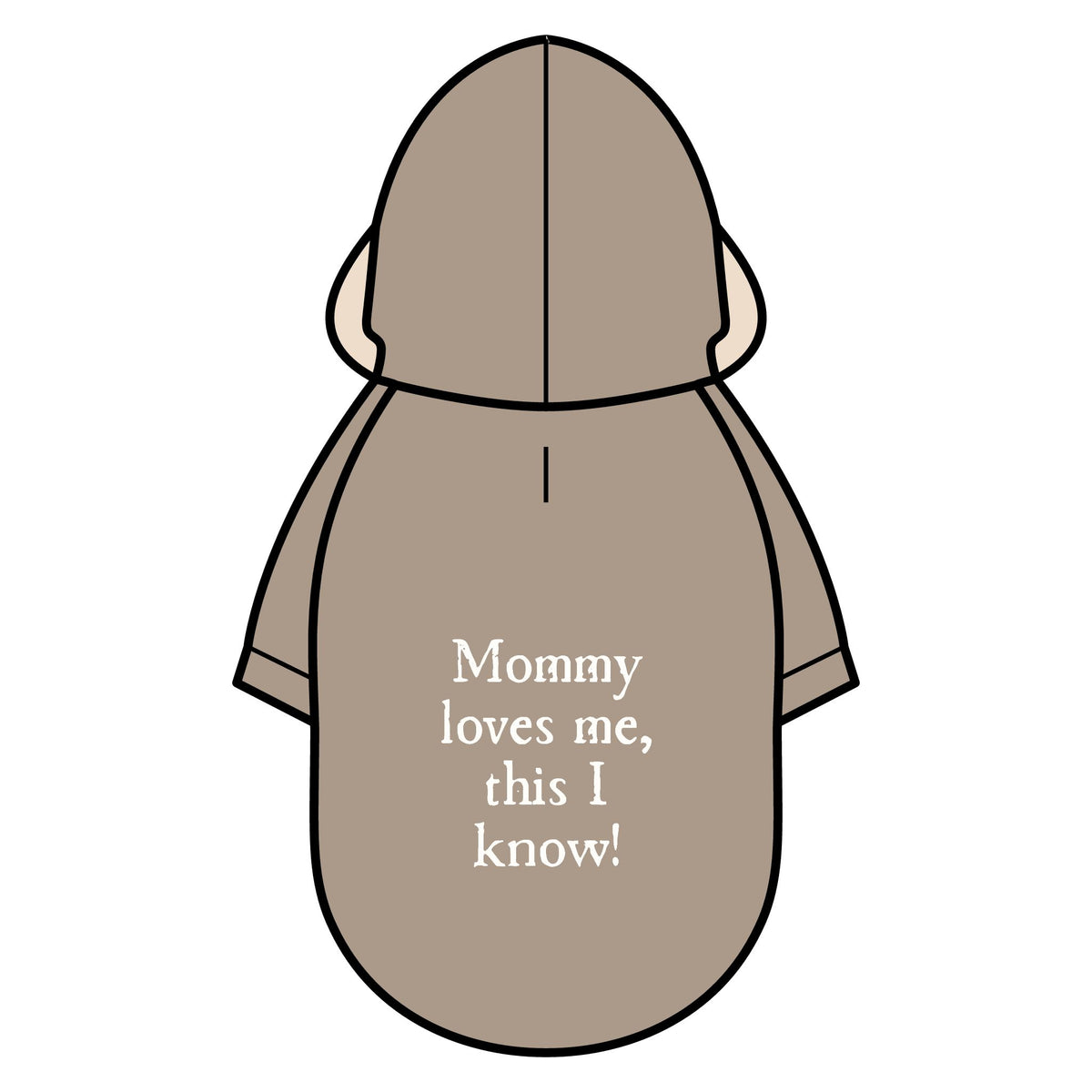Pet Parka Jacket — "Mommy loves me, this I know!" Insulated Dog Hoodie