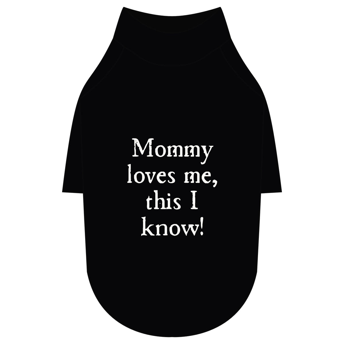 Mommy Loves Me Pet Raglan T-Shirt — Black Dog Tee for Mothers & Pets