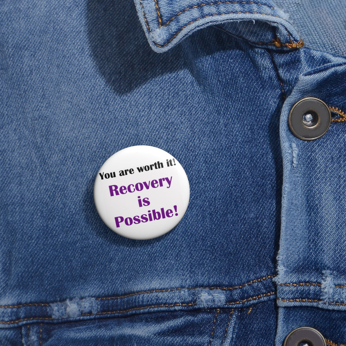 Recovery Is Possible! Inspirational Support Pin Button