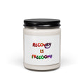 Recovery Is Freedom Scented Soy Candle — 9oz Inspirational Aromatherapy Jar