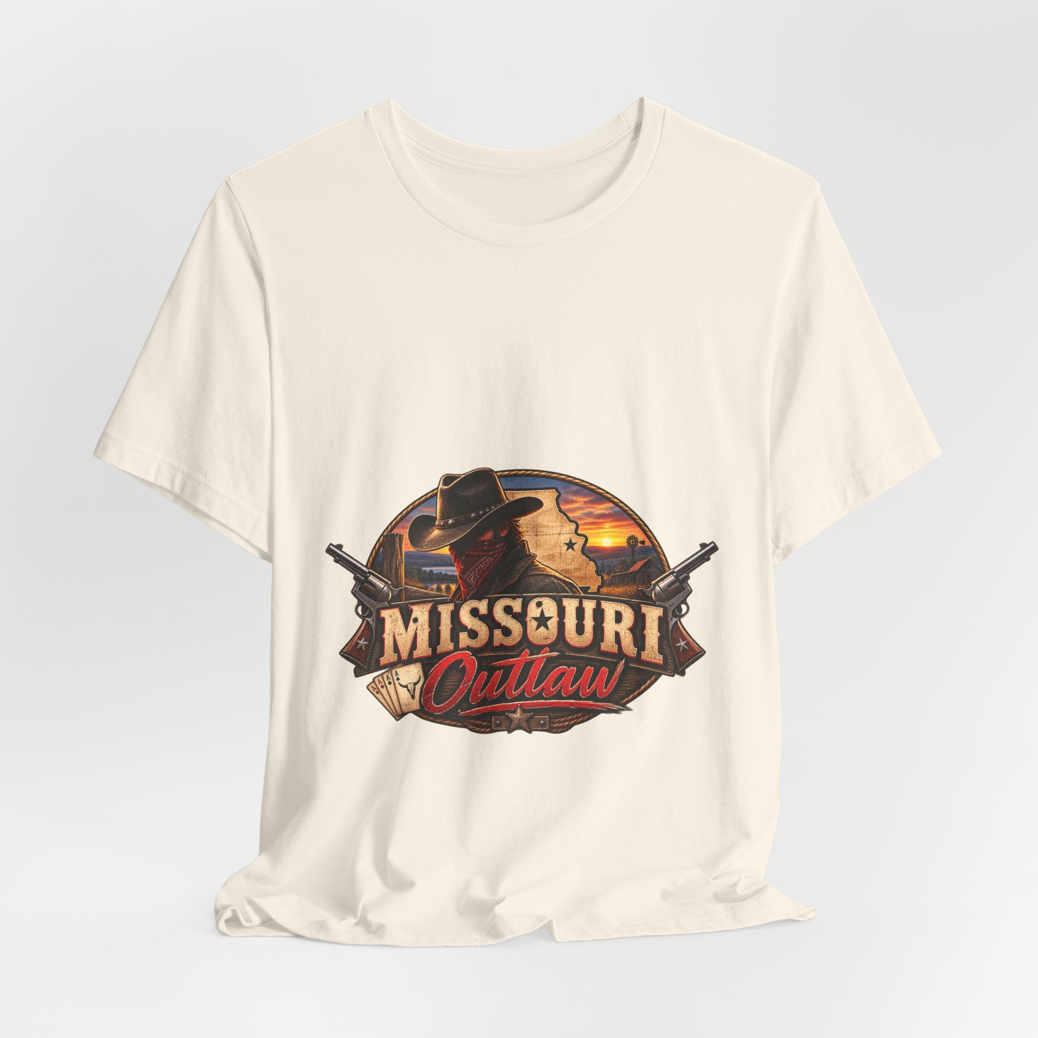 Missouri Outlaw Graphic Tee – Vintage Western Cowboy T‑Shirt