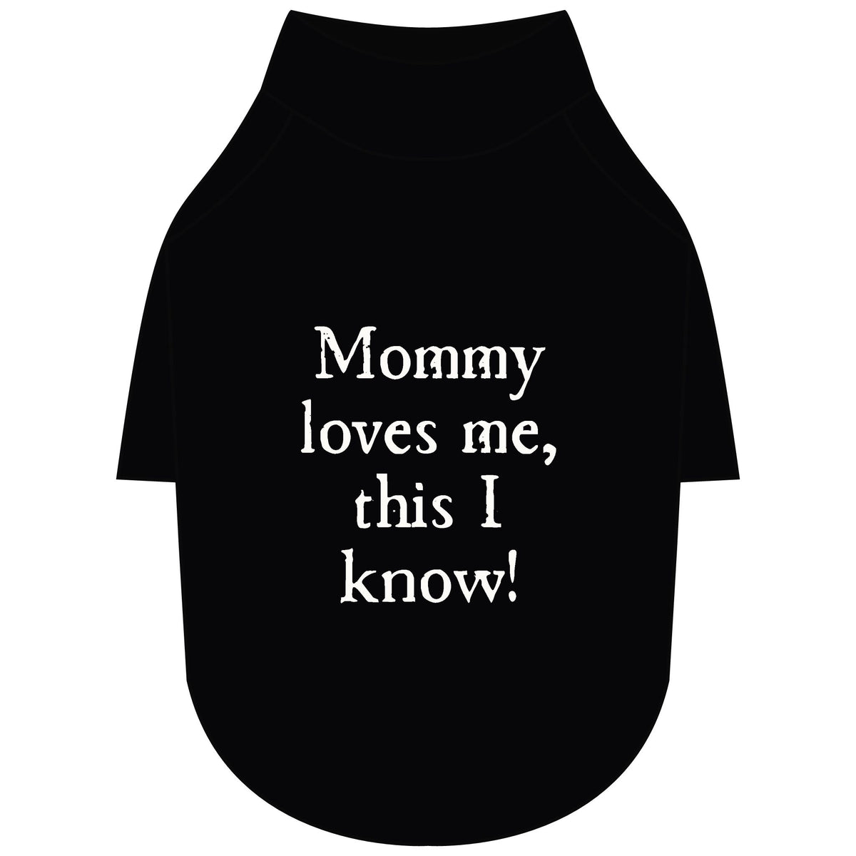 Mommy Loves Me Pet Raglan T-Shirt — Black Dog Tee for Mothers & Pets