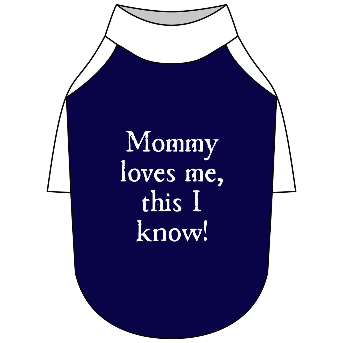 Mommy Loves Me Pet Raglan T-Shirt — Black Dog Tee for Mothers & Pets