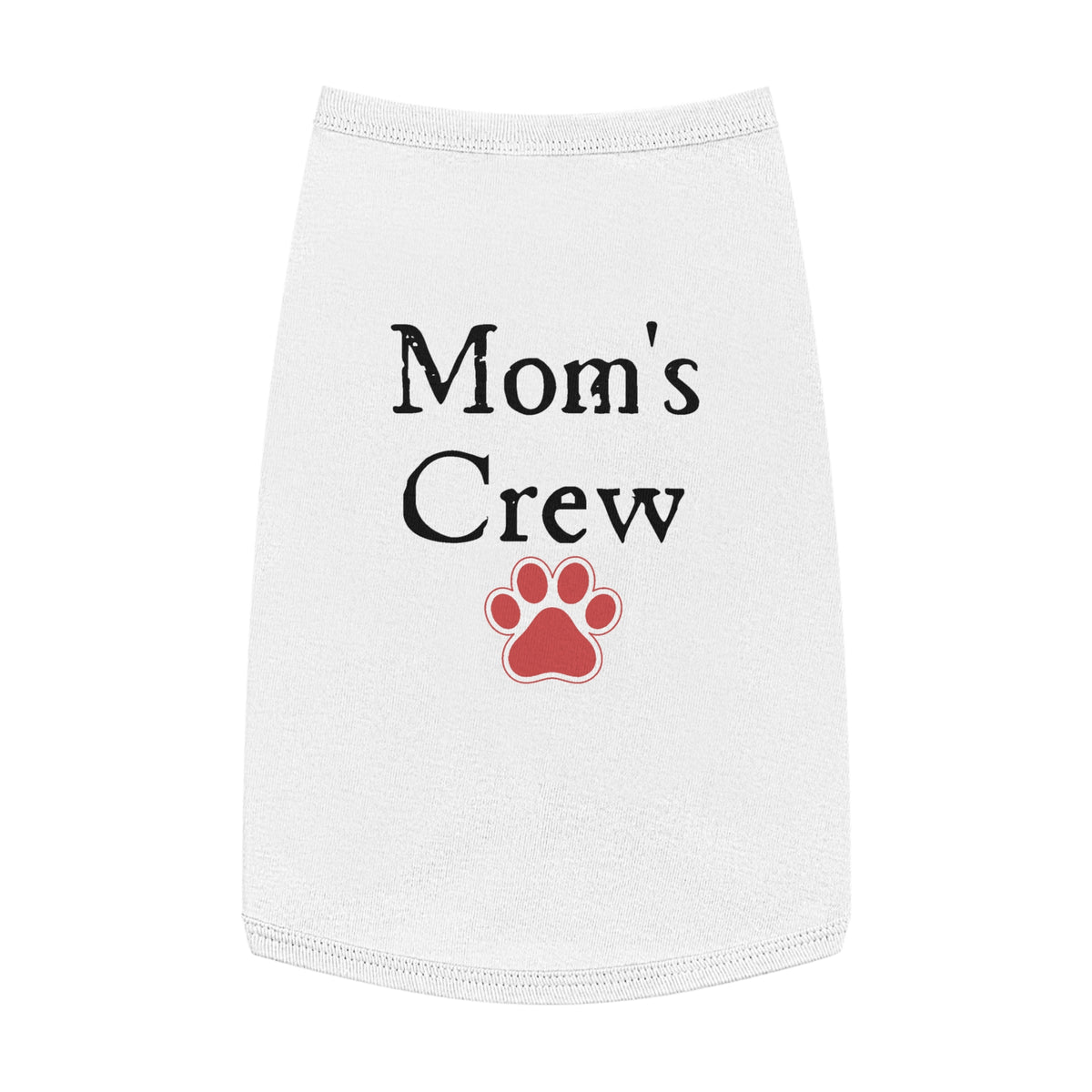Mom's Crew Pet Tank Top – Pink Paw Print Dog Clothes
