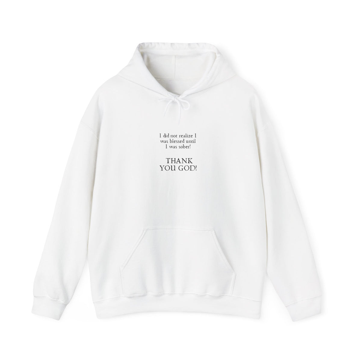 Thank You God Hoodie — Minimal Faith Graphic Pullover