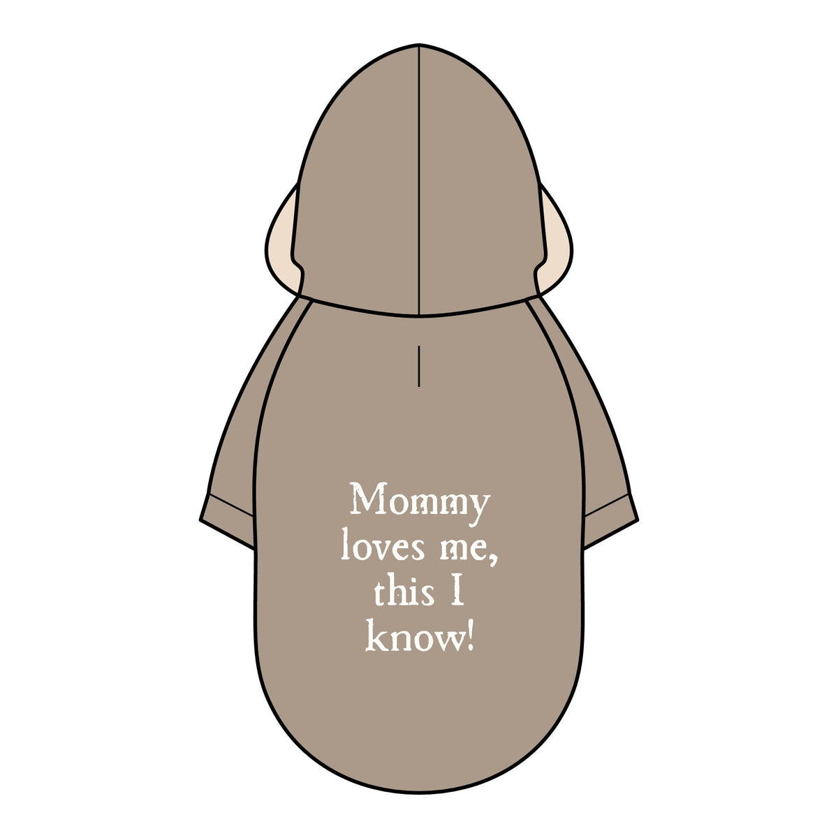 Pet Parka Jacket — "Mommy loves me, this I know!" Insulated Dog Hoodie