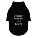 Mommy Loves Me Pet Raglan T-Shirt — Black Dog Tee for Mothers & Pets