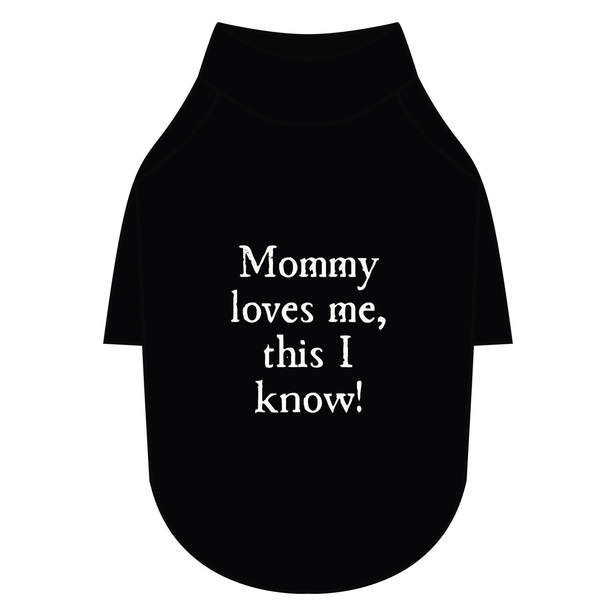 Mommy Loves Me Pet Raglan T-Shirt — Black Dog Tee for Mothers & Pets