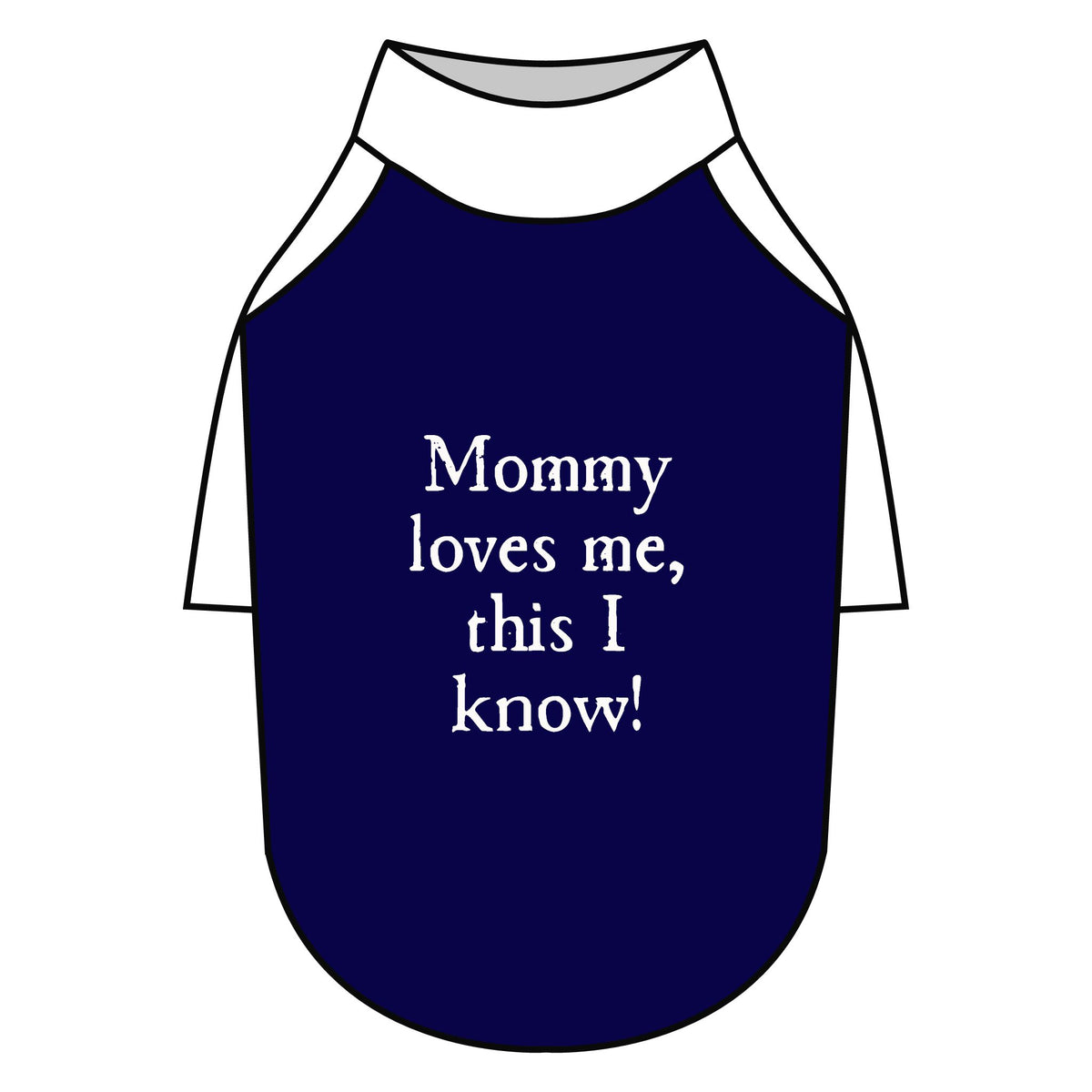 Mommy Loves Me Pet Raglan T-Shirt — Black Dog Tee for Mothers & Pets