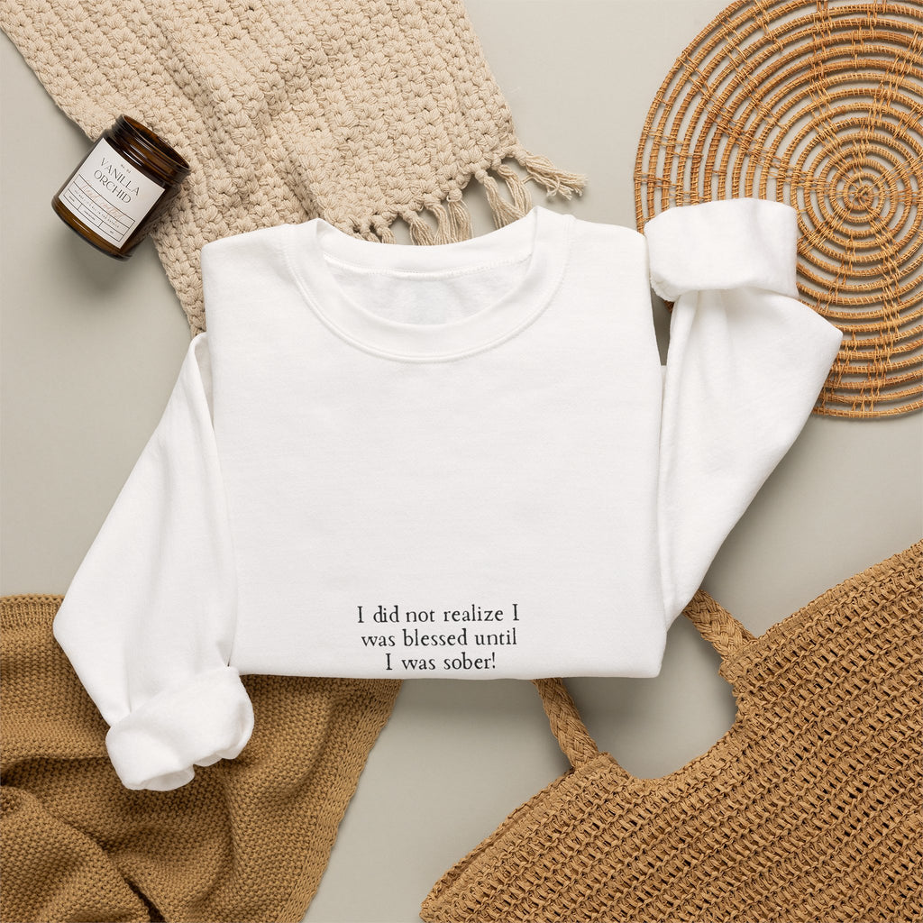 Thank You God Crewneck Sweatshirt — Minimal Faith-Inspired Christian Sweatshirt