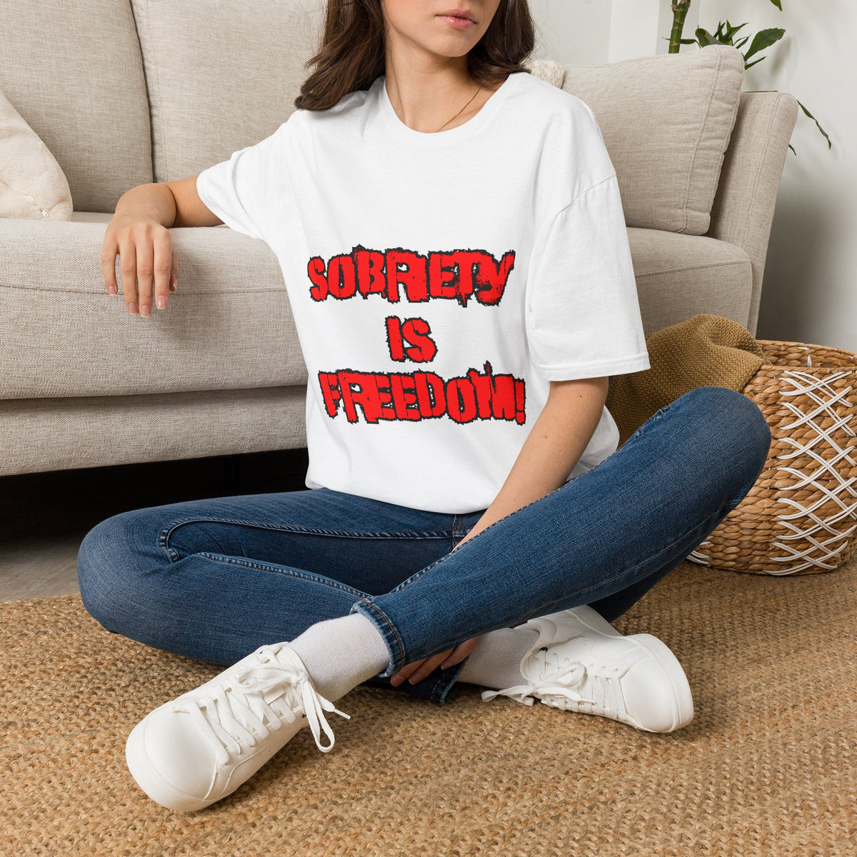 Sobriety Is Freedom T-Shirt — Recovery Slogan Tee