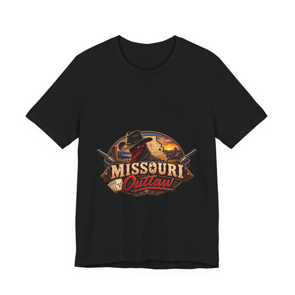 Missouri Outlaw Graphic Tee – Vintage Western Cowboy T‑Shirt