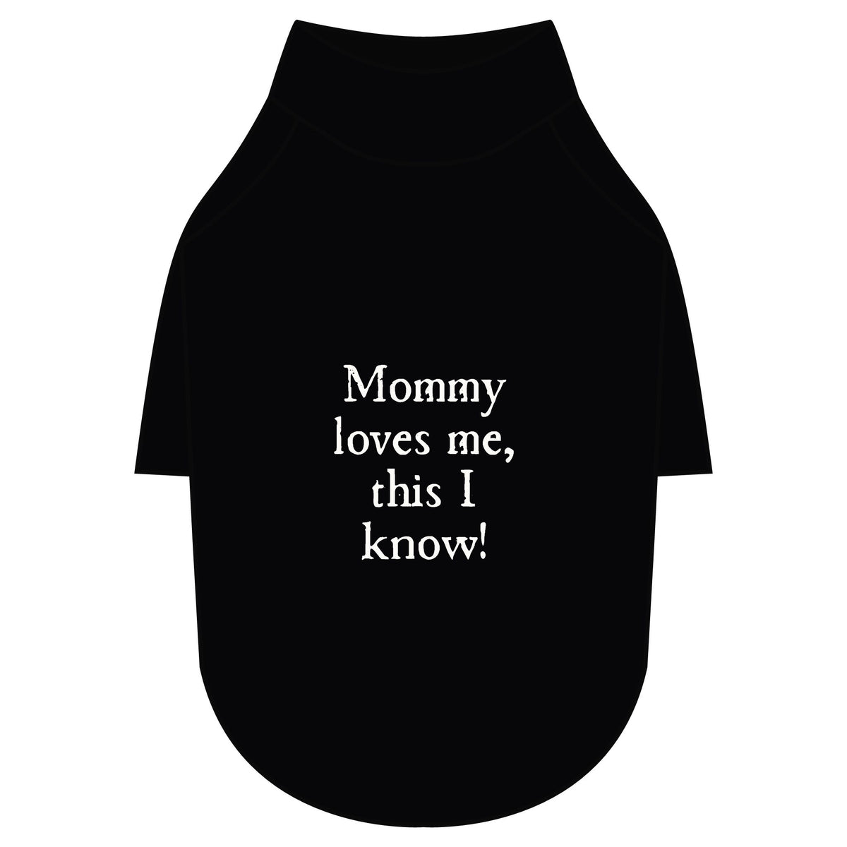 Mommy Loves Me Pet Raglan T-Shirt — Black Dog Tee for Mothers & Pets