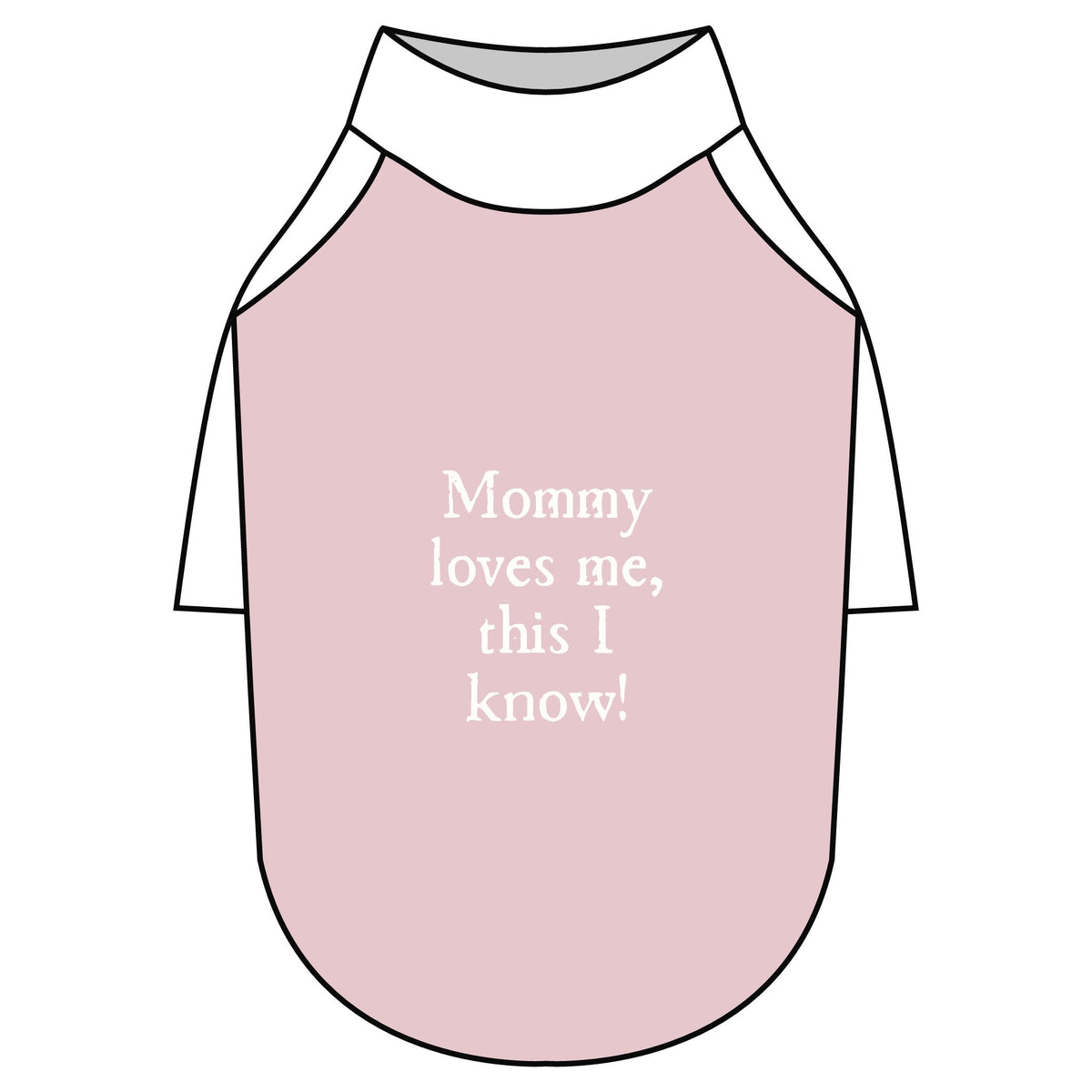 Mommy Loves Me Pet Raglan T-Shirt — Black Dog Tee for Mothers & Pets