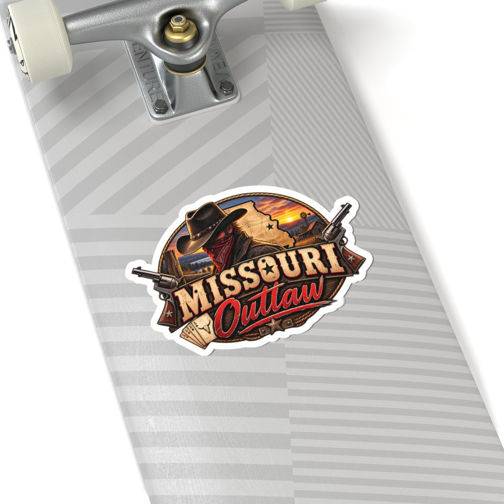 Missouri Outlaw Kiss-Cut Sticker – Western Cowboy Logo