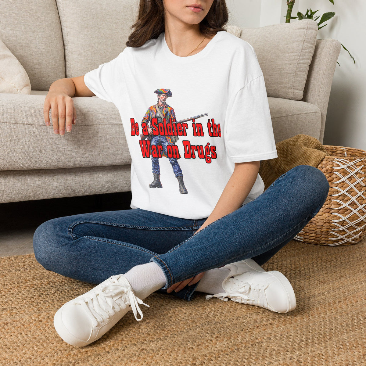 T‑Shirt — "Be a Soldier in the War on Drugs" Patriotic Vintage Revolutionary Tee