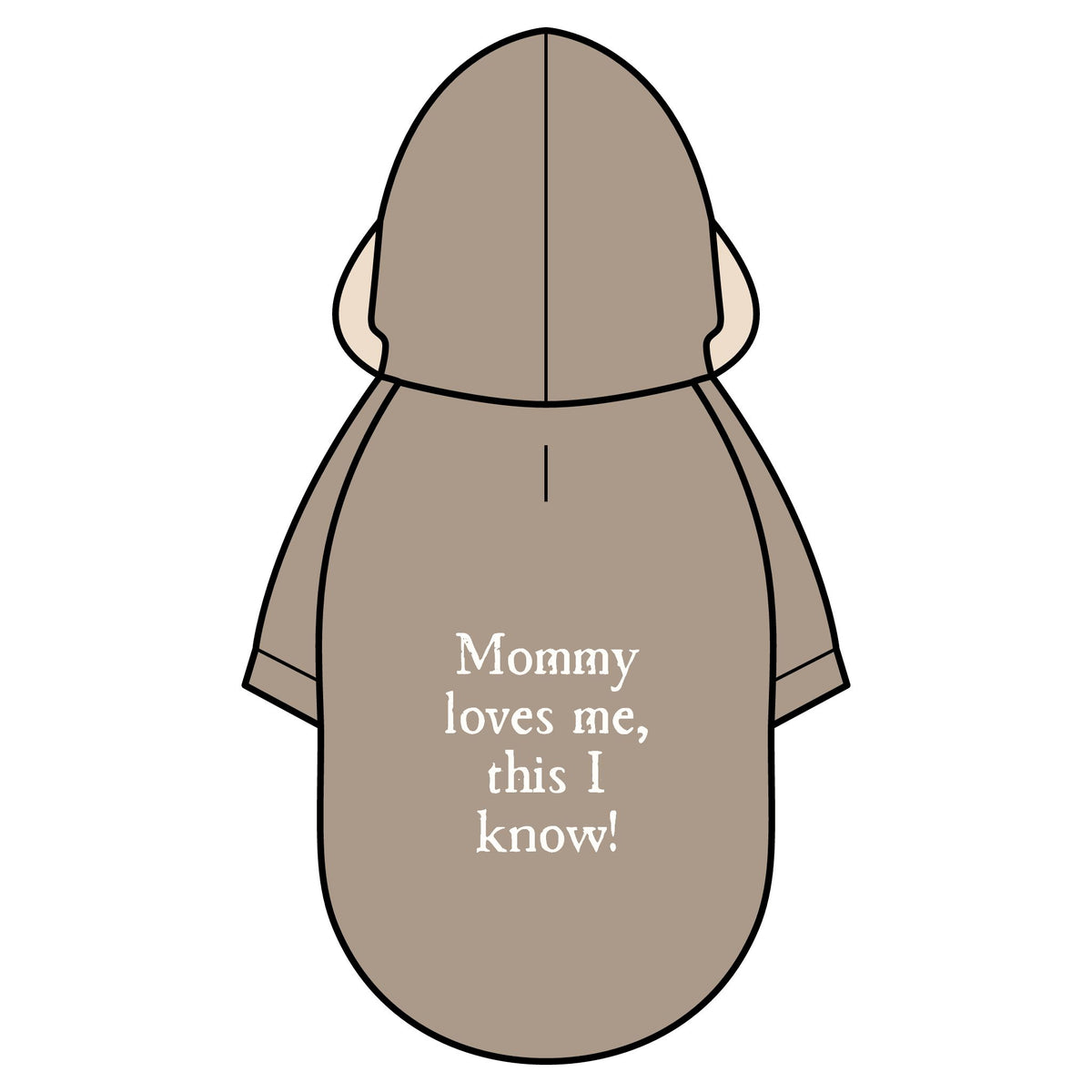 Pet Parka Jacket — "Mommy loves me, this I know!" Insulated Dog Hoodie