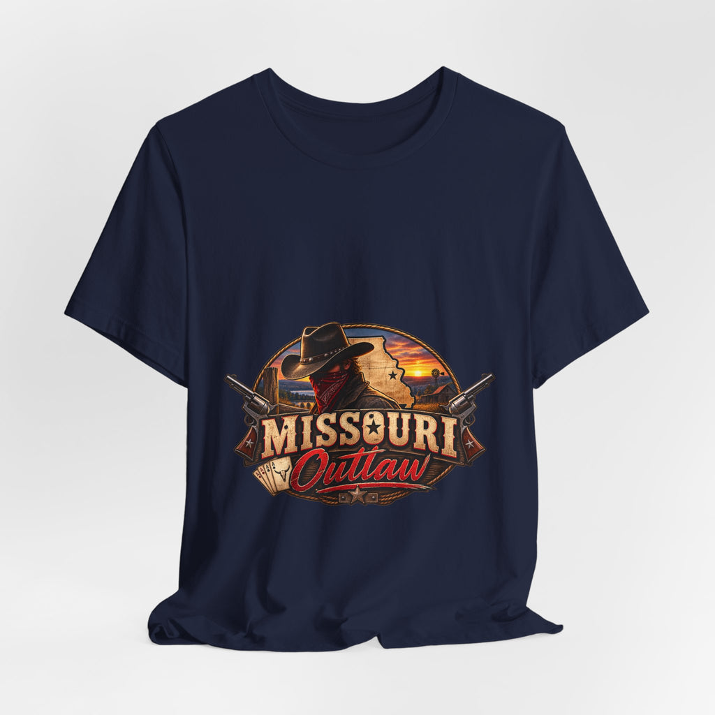 Missouri Outlaw Graphic Tee – Vintage Western Cowboy T‑Shirt