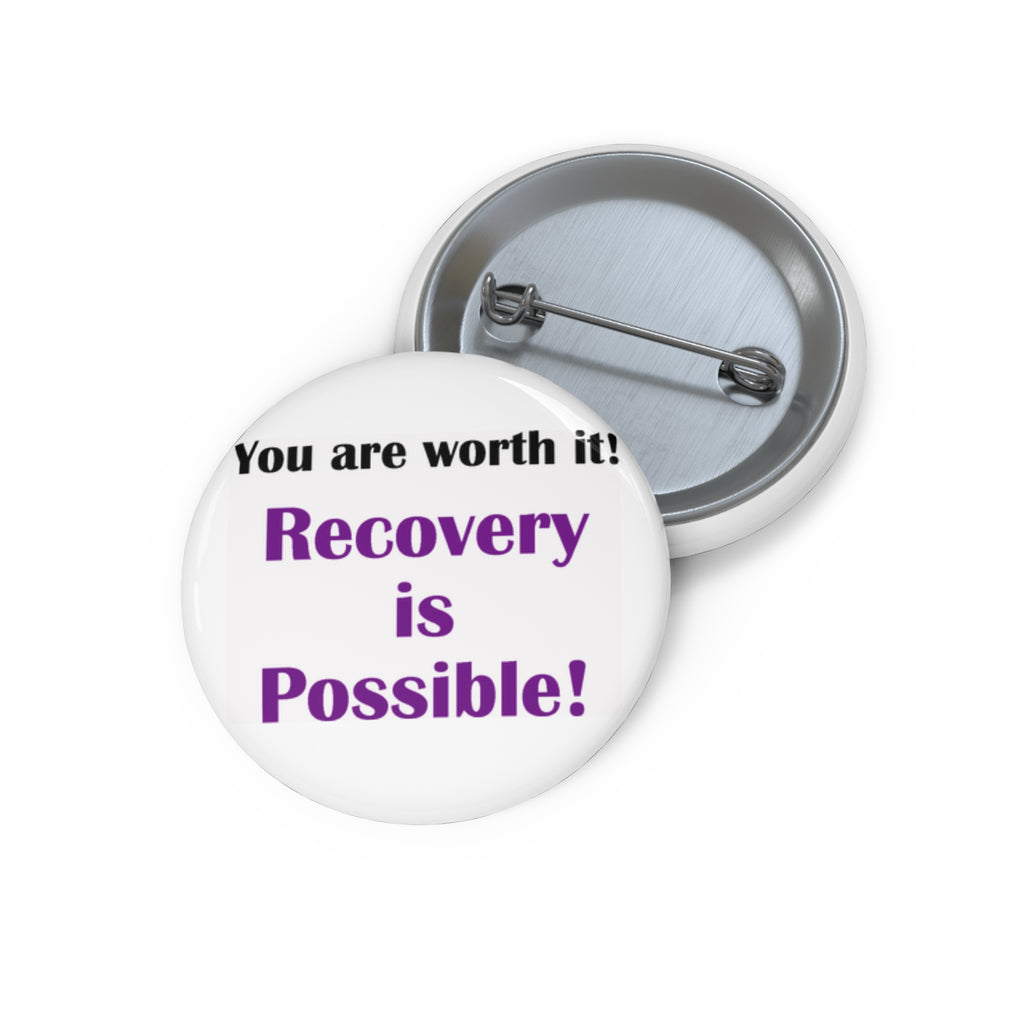 Recovery Is Possible! Inspirational Support Pin Button