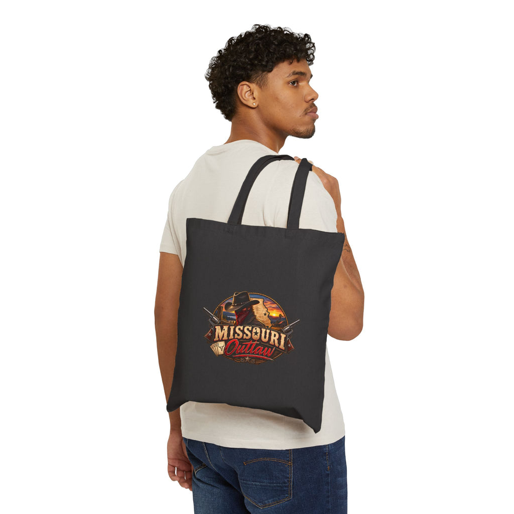 Missouri Outlaw Cotton Tote Bag – Western Sunset Canvas Market Tote