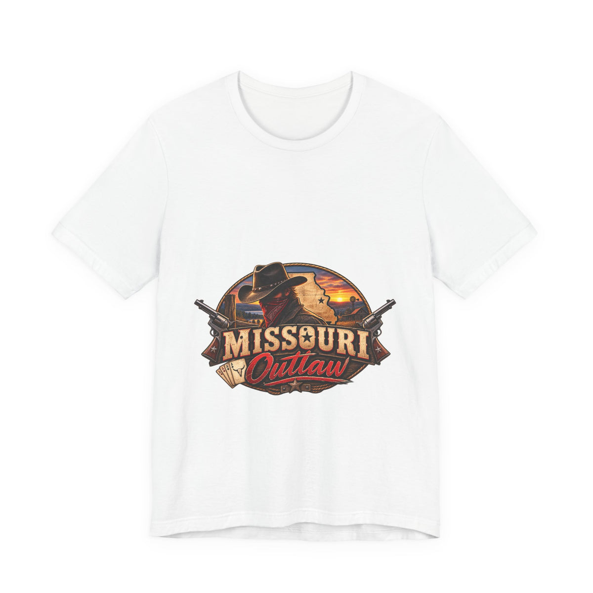 Missouri Outlaw Graphic Tee – Vintage Western Cowboy T‑Shirt