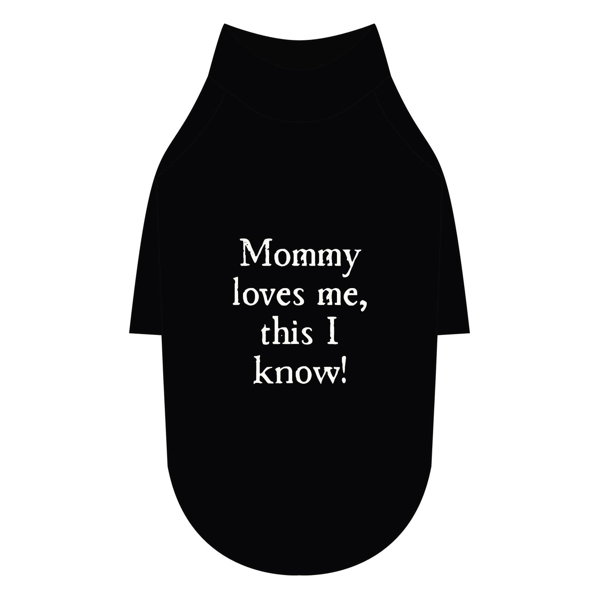 Mommy Loves Me Pet Raglan T-Shirt — Black Dog Tee for Mothers & Pets