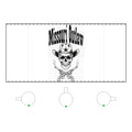Missouri Outlaw Frosted Glass Coffee Mug — 11oz Skull Cowboy Design