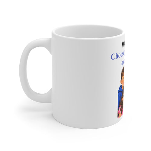 Anti-Drug Awareness Mug – "WAKE UP! Choose Your Children Over Drugs!" 11oz