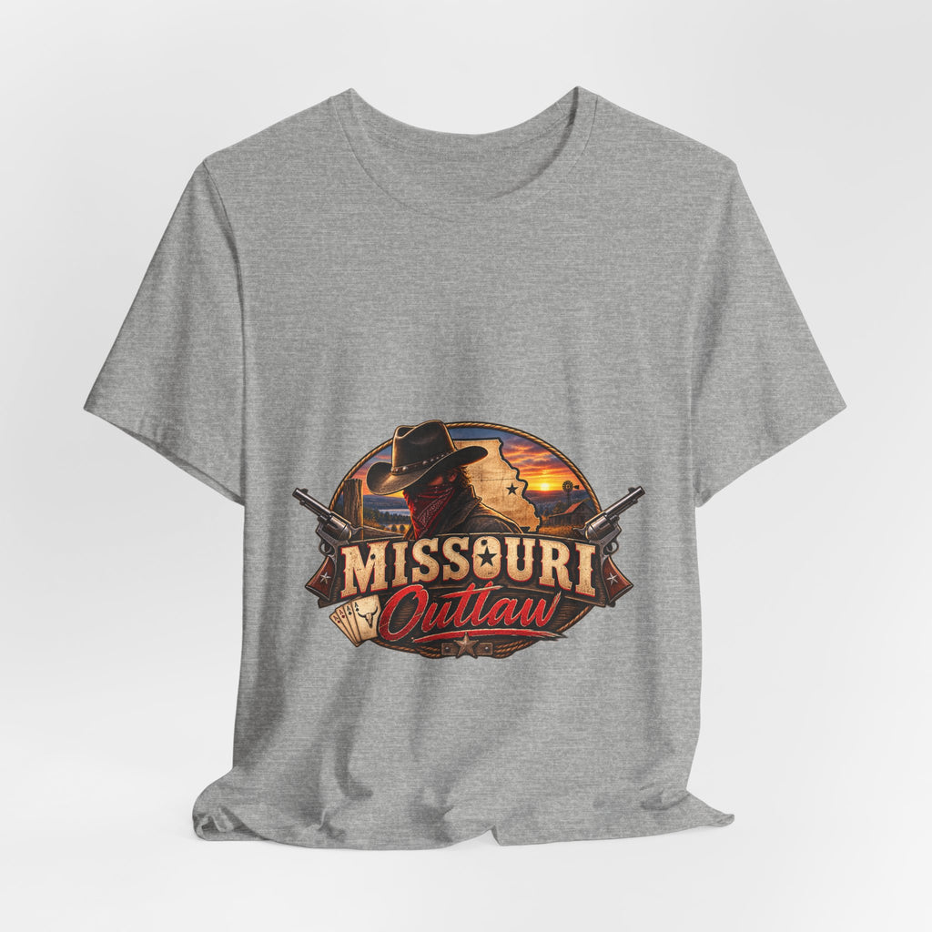 Missouri Outlaw Graphic Tee – Vintage Western Cowboy T‑Shirt