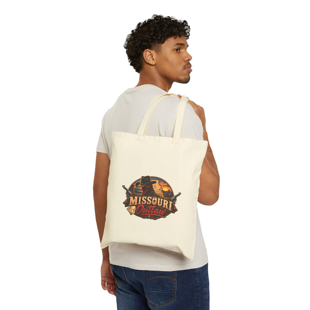 Missouri Outlaw Cotton Tote Bag – Western Sunset Canvas Market Tote