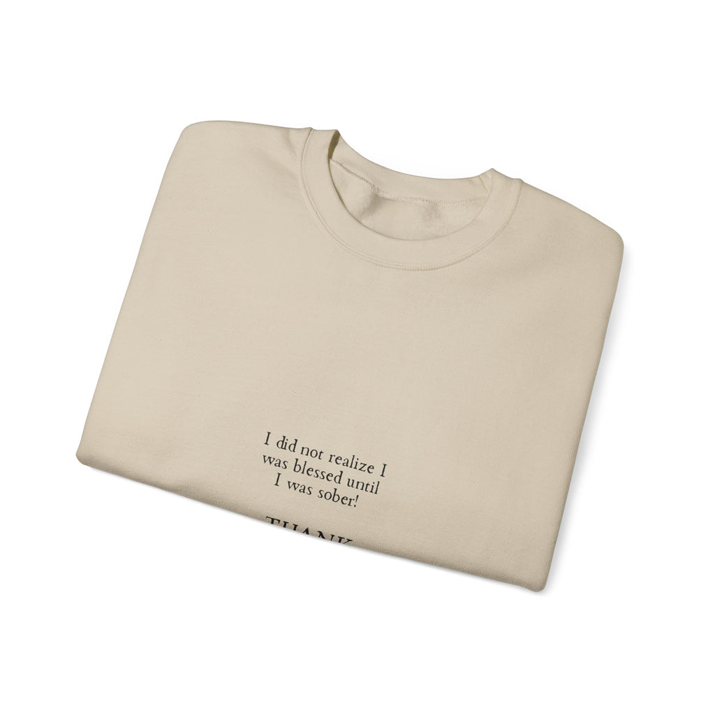 Thank You God Crewneck Sweatshirt — Minimal Faith-Inspired Christian Sweatshirt
