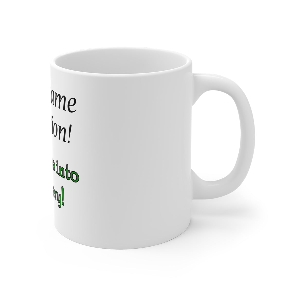 Recovery Mug — "I Overcame Addiction! Follow Me into Recovery" 11oz Inspirational Coffee Cup