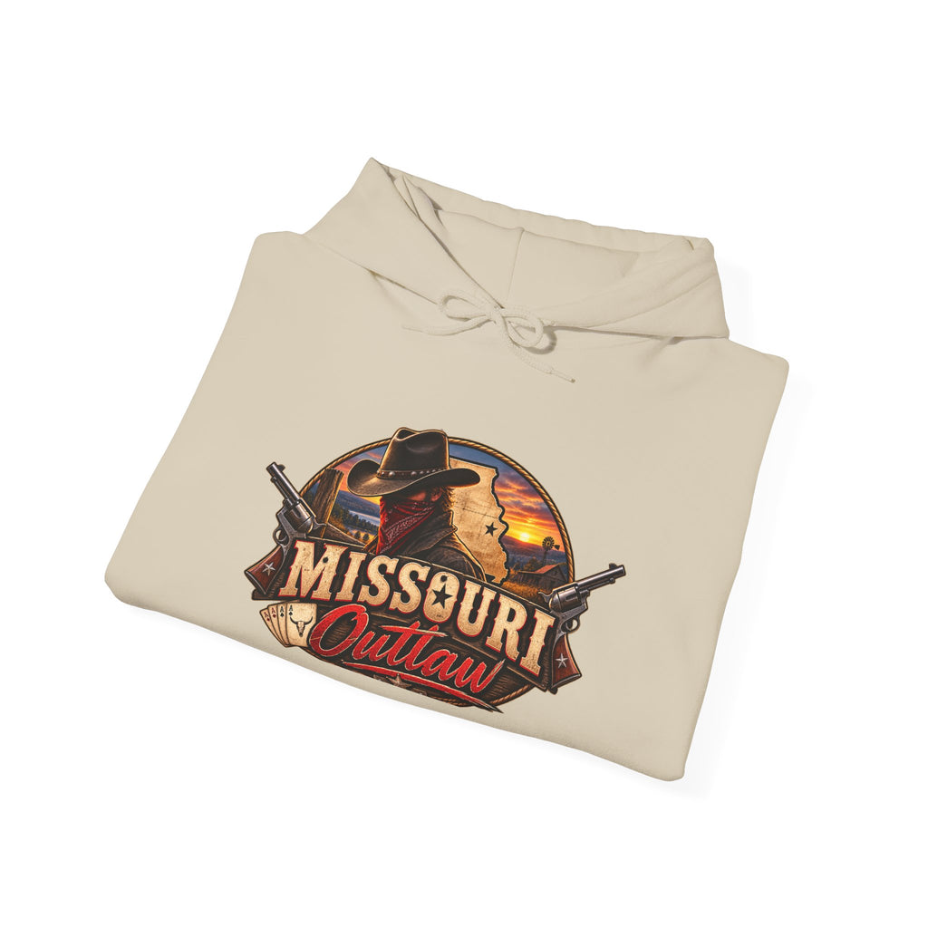 Missouri Outlaw Hoodie - Western Cowboy Graphic Pullover