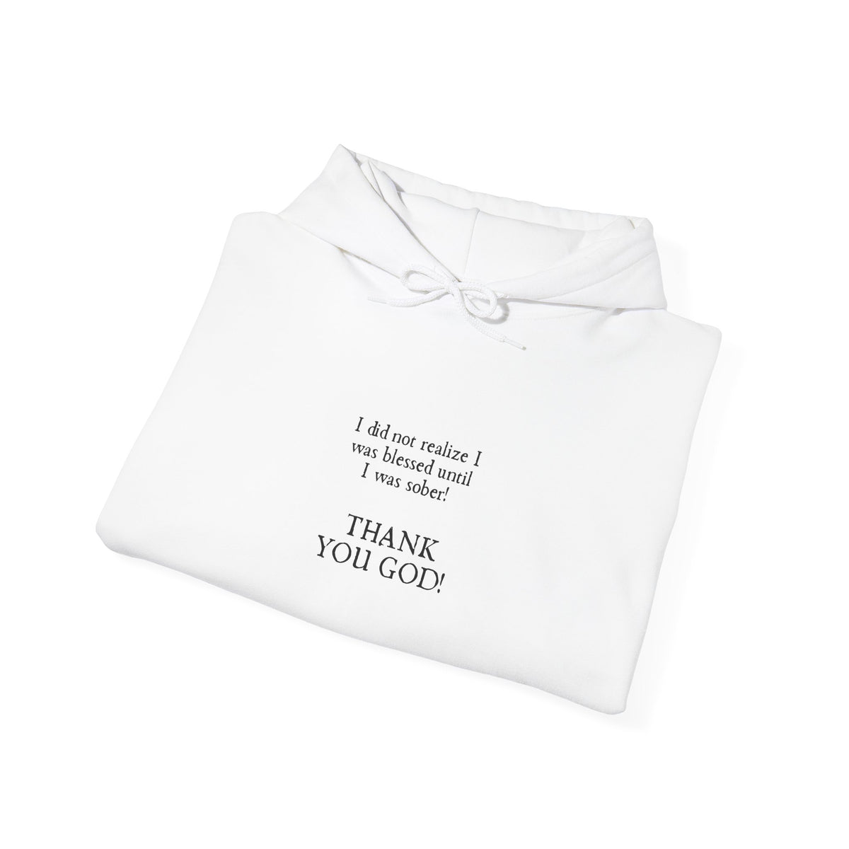 Thank You God Hoodie — Minimal Faith Graphic Pullover