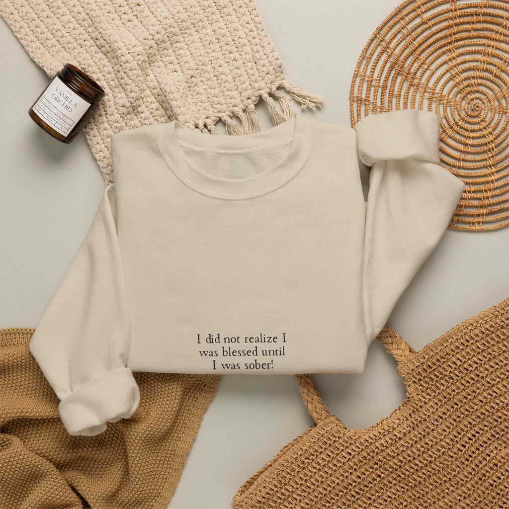Thank You God Crewneck Sweatshirt — Minimal Faith-Inspired Christian Sweatshirt