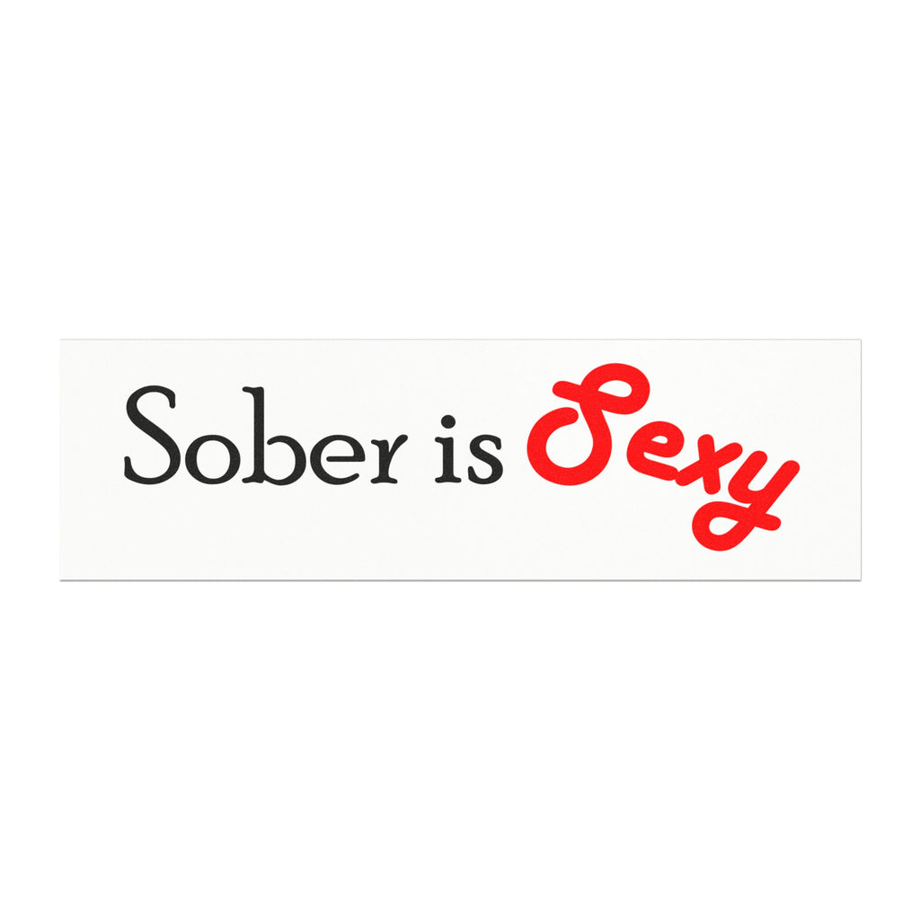 Sober Is Sexy Car Magnet - Recovery Pride Bumper Sticker