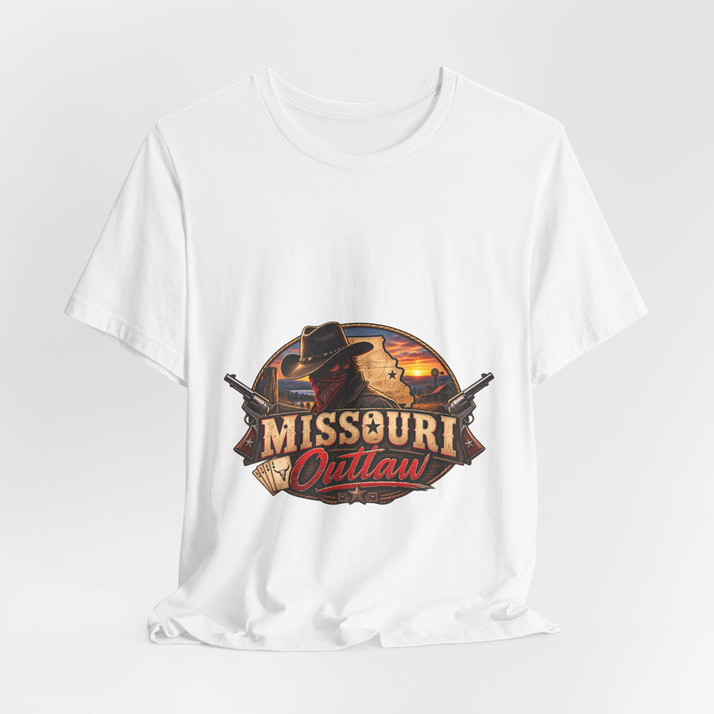 Missouri Outlaw Graphic Tee – Vintage Western Cowboy T‑Shirt