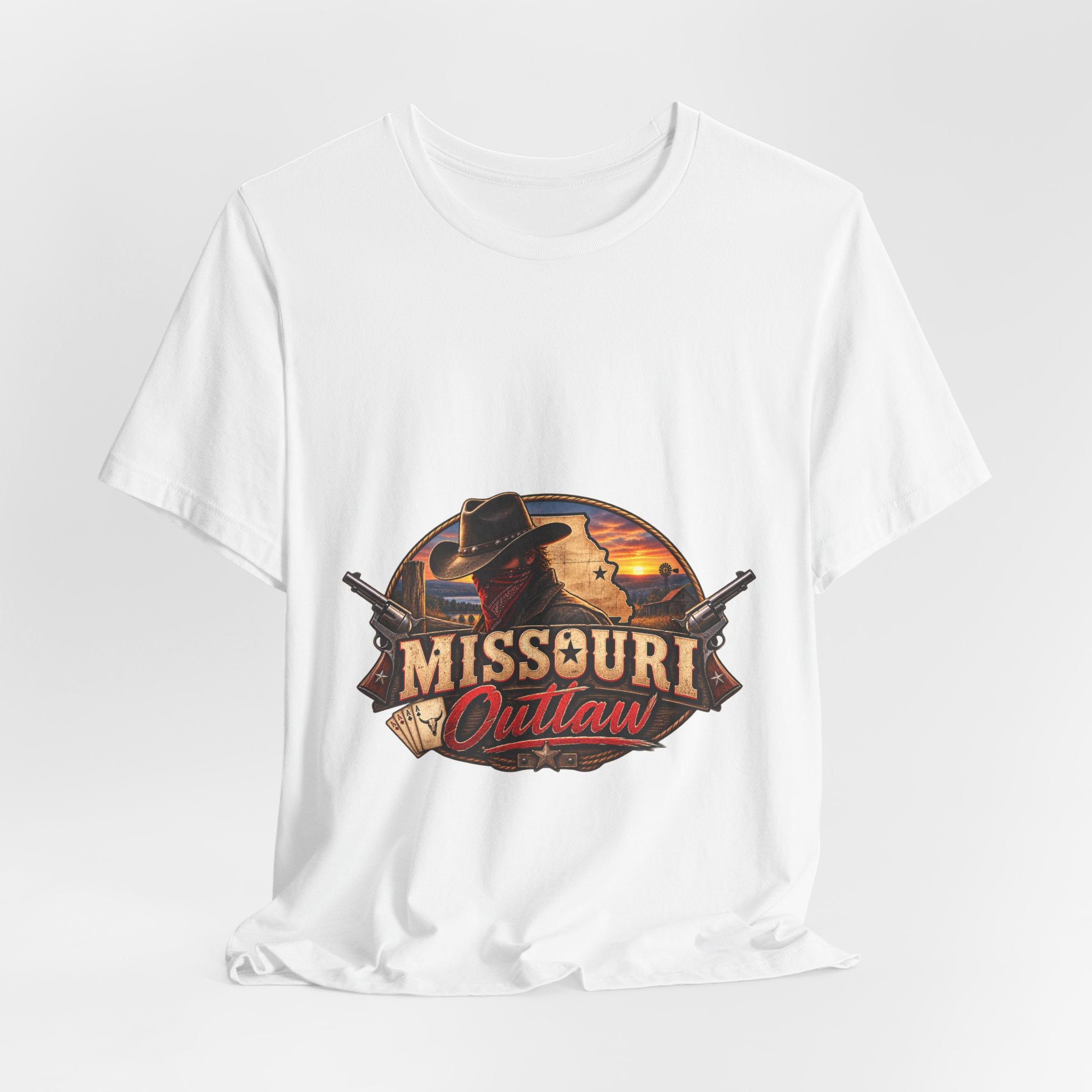 Missouri Outlaw Graphic Tee – Vintage Western Cowboy T‑Shirt