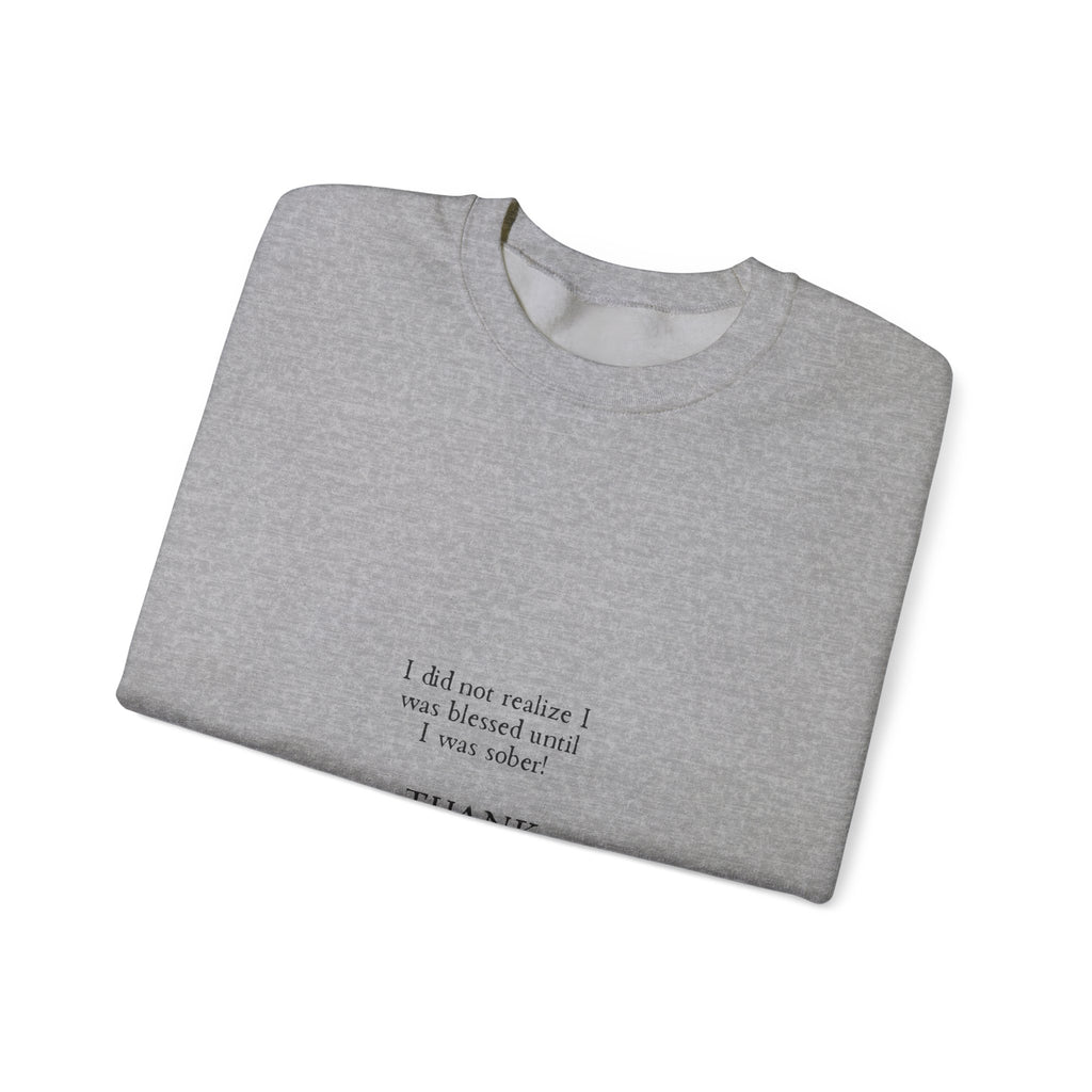 Thank You God Crewneck Sweatshirt — Minimal Faith-Inspired Christian Sweatshirt
